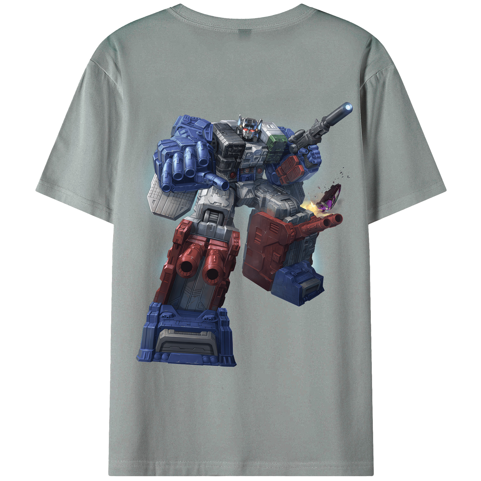 （画像用） Transformers トランスフォーマー 綿100％ メンズ半袖Tシャツ（バックプリント） 通気性